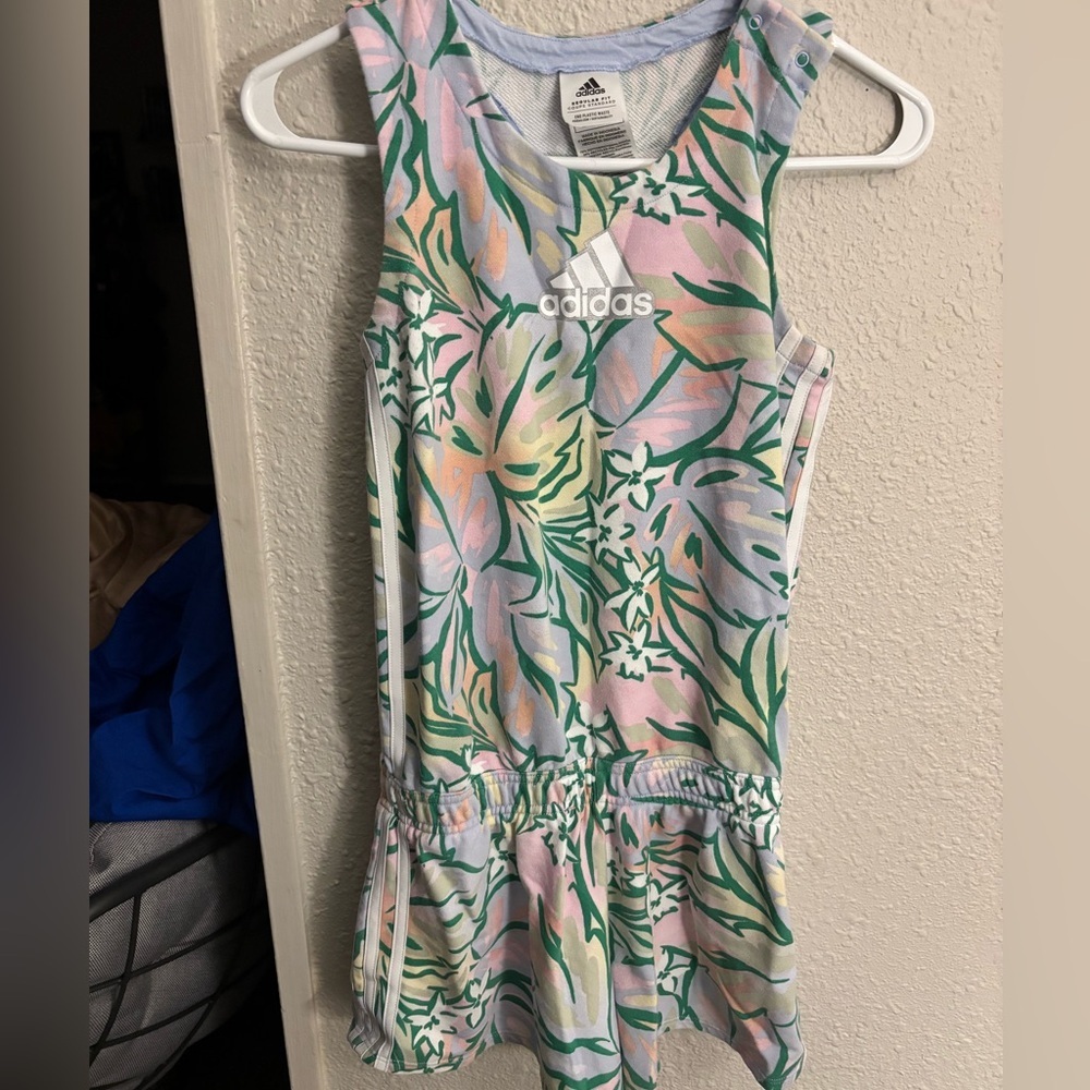 Adidas Kids Tropical Print Romper - Pastel Multicolor